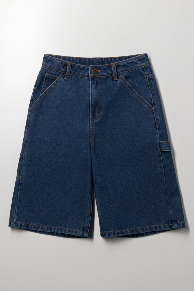 Carpenter Jorts Dark Blue