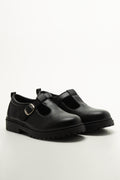 Black T-Bar School Shoes