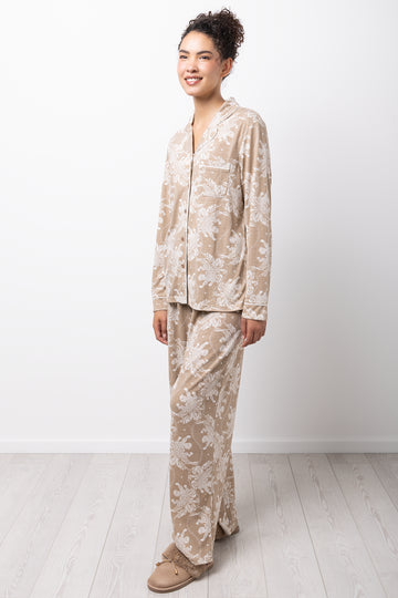 Leopard Print Button Down Pyjamas (1)