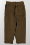 Corduroy Cargo Jogger Pants Green (2)