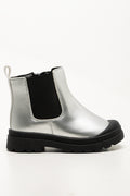Metallic Chelsea Boots Silver (1)