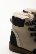 Collar Lace Up Boots Natural (3)