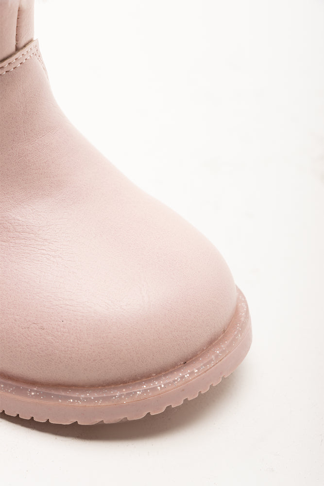 Tassel Fur Boots Pink (2)