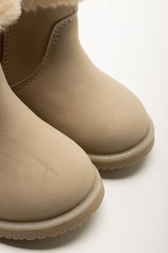 Tassel Fur Boots Natural (2)