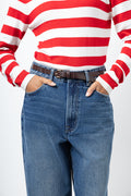 Relaxed Straight Leg Denim Jeans (3)
