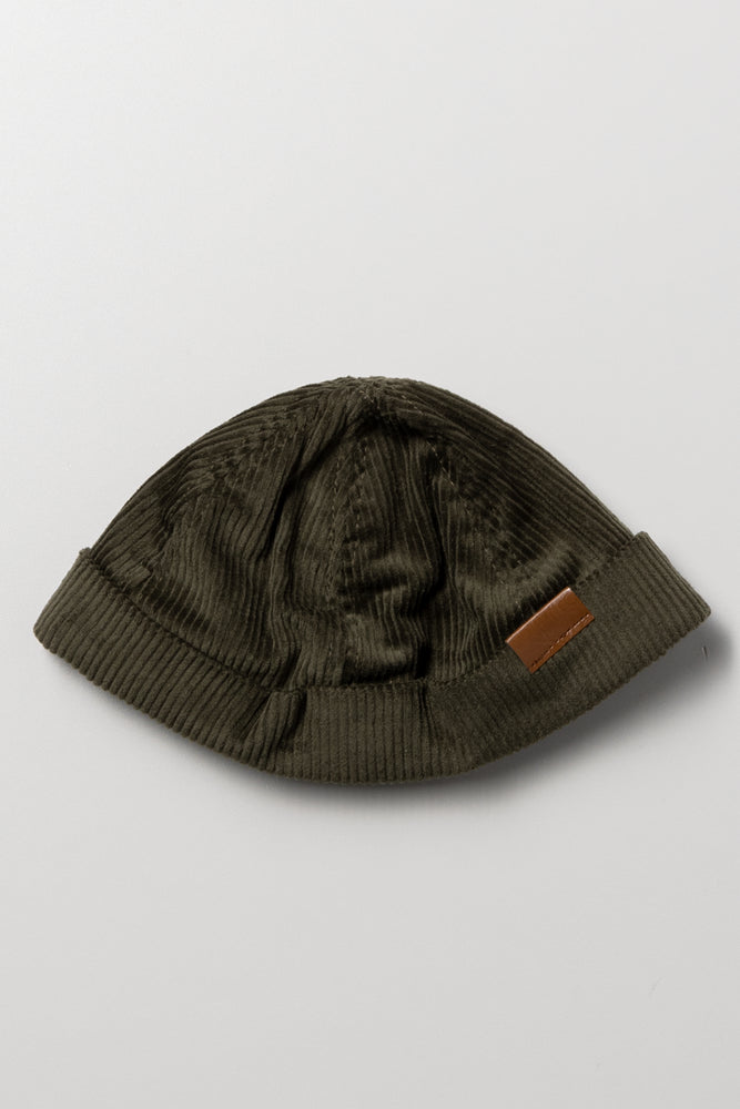 Corduroy Docker Hat Green