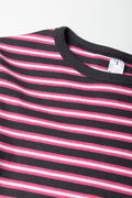 Stripe Rib Long Sleeve T-Shirt Burgundy (1)
