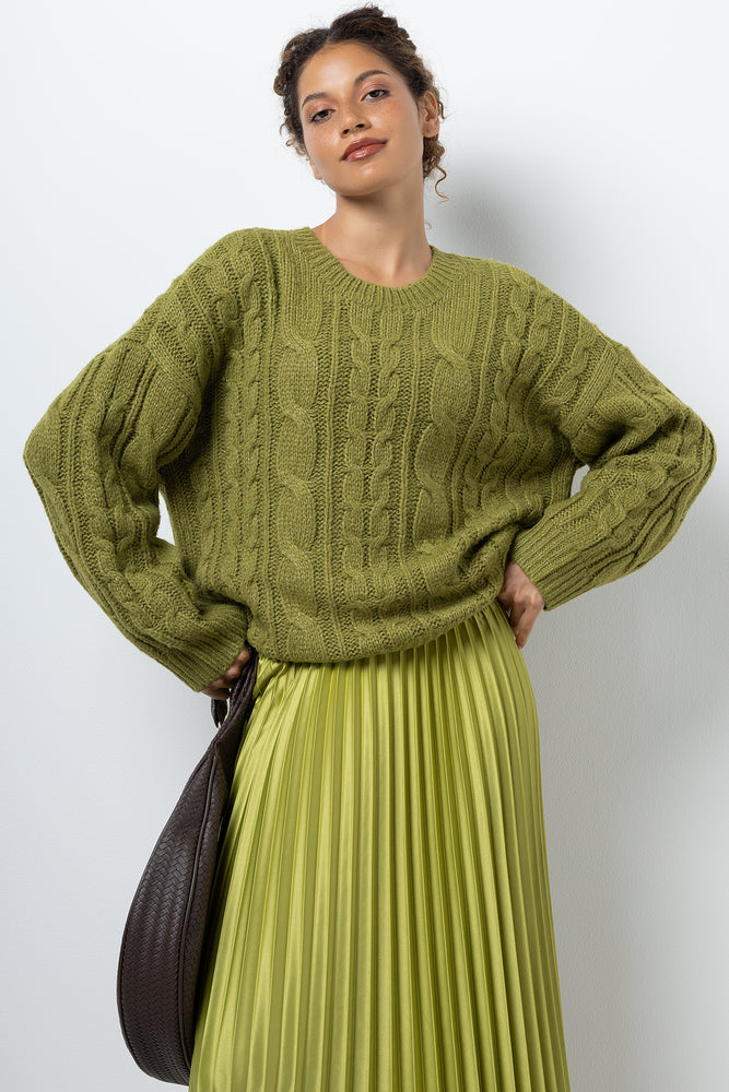 Long Sleeve Crew Neck Jersey Green