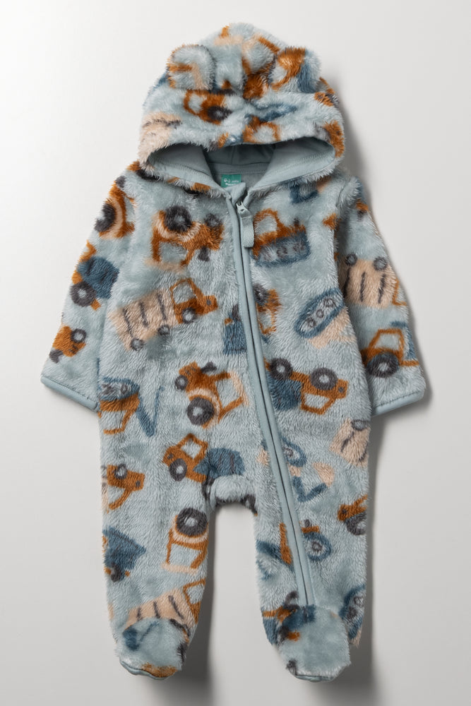 Trucks Babygrow Blue
