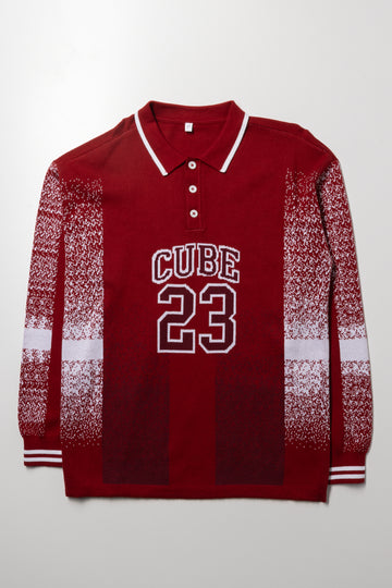 Knit Golfer Red