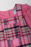 Curdoroy Pinafore Set Pink (1)