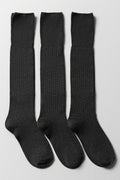 3 Pack Long Ribbed Socks