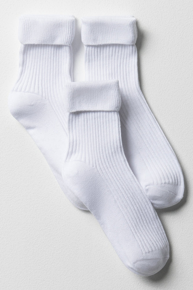 White 3 Pack Anklet Socks