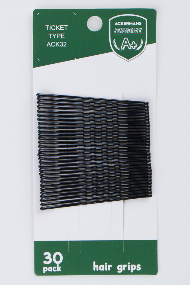 30 Pack Black Hair Grips