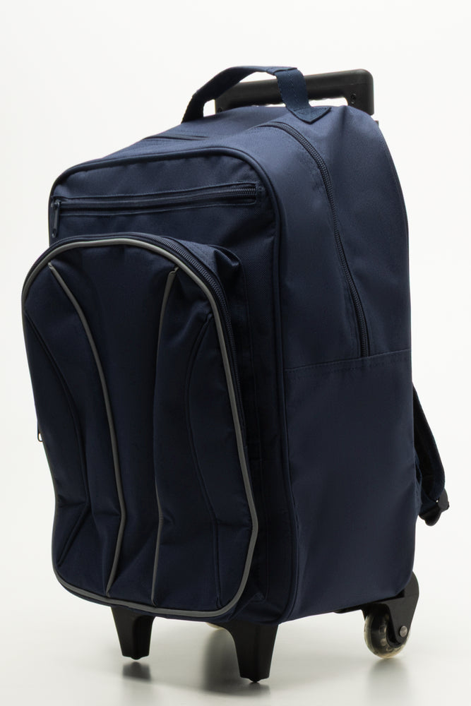 Navy Noise Reducing School Trolley Bag (1)