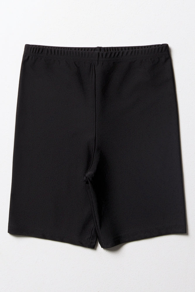 Girls Black Cycling Shorts