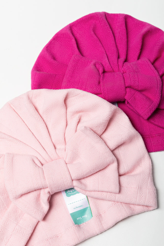 2 Pack Turbans Pink (1)