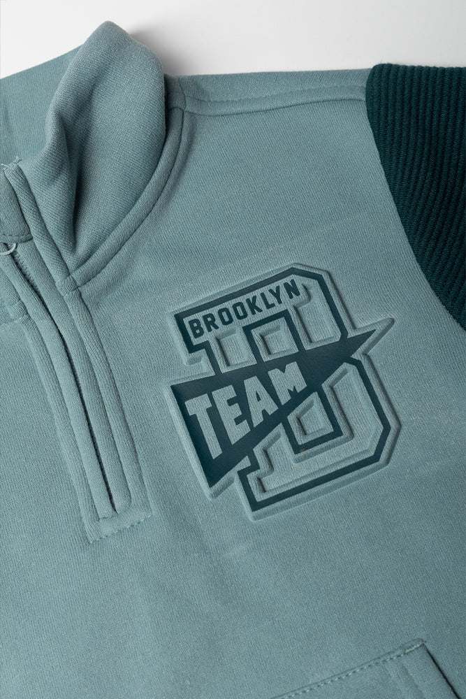 Zip Neck Tracktop Green
