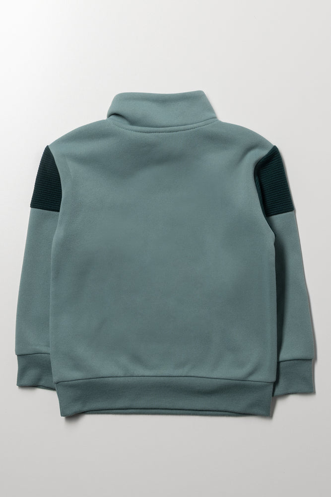 Zip Neck Tracktop Green | Tops & T-Shirts | Ackermans