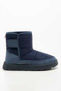 Quilted Comfy Boots Navy (1)
