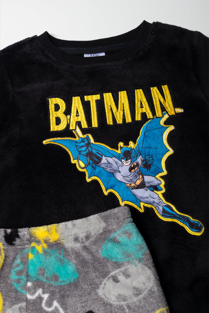 Batman Long Sleeve Pyjamas Black