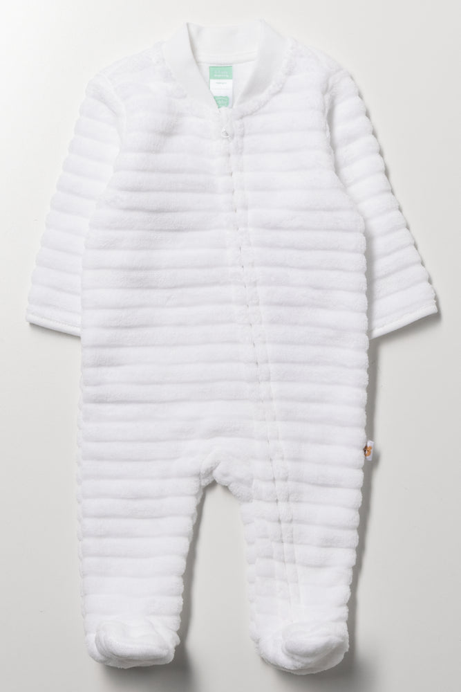 Fleece Sleepsuit White
