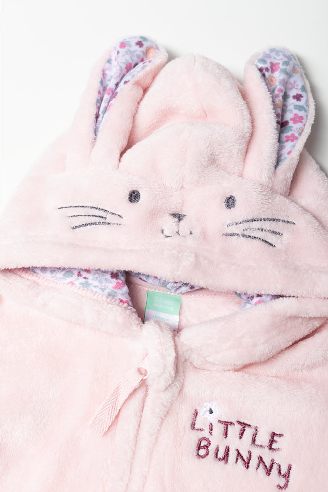 Fleece Babygrow Pink