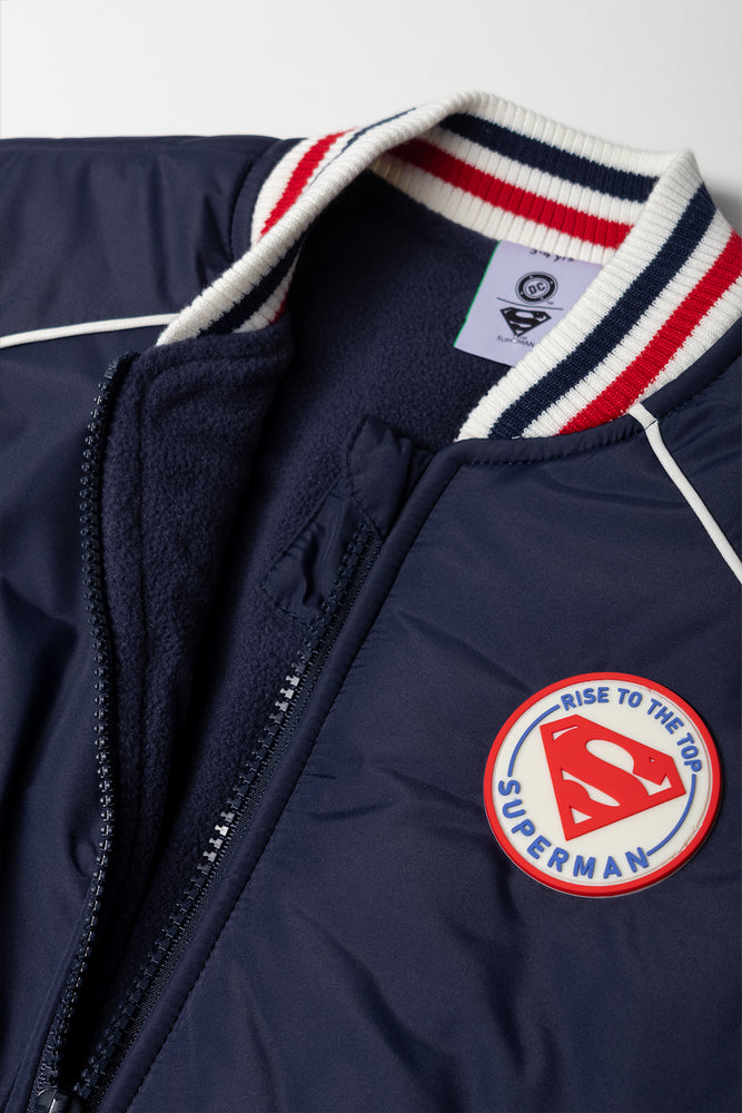 Superman Bomber Jacket Navy (1)