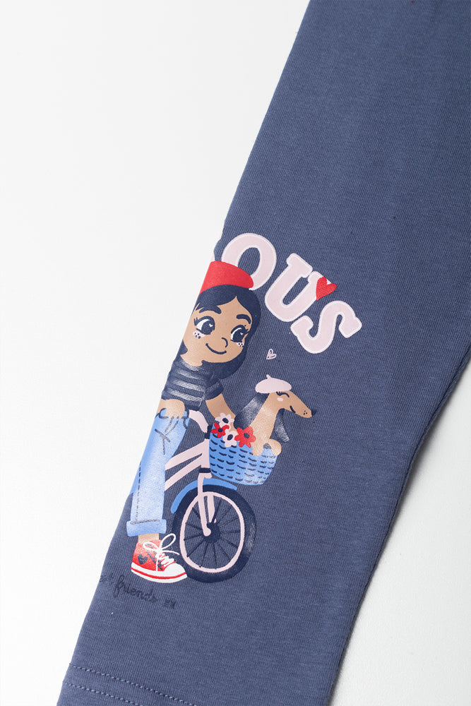 Paris Leggings Blue