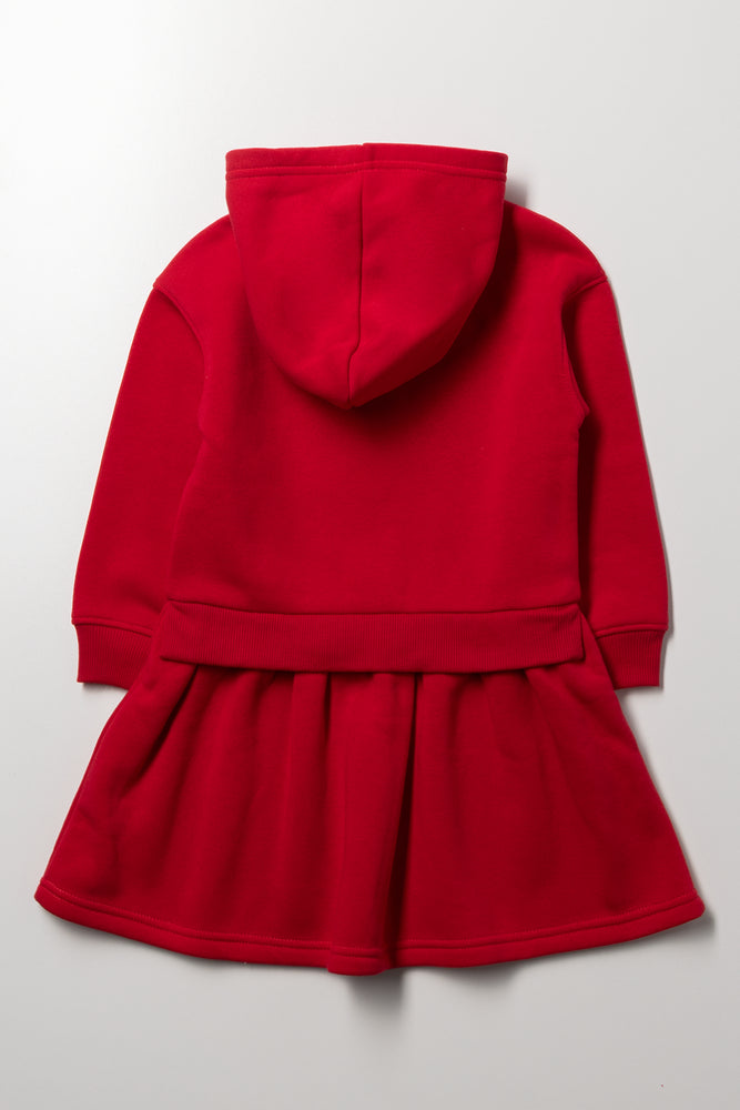 Strawberry Sweatshirt Dress Red (2)