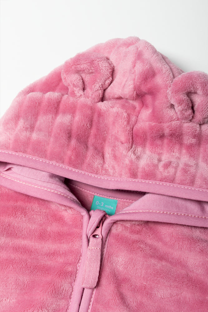 2 Piece Fleece Set Pink
