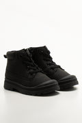 Combat Lace Up Boot Black