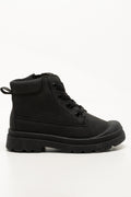 Combat Lace Up Boot Black (1)