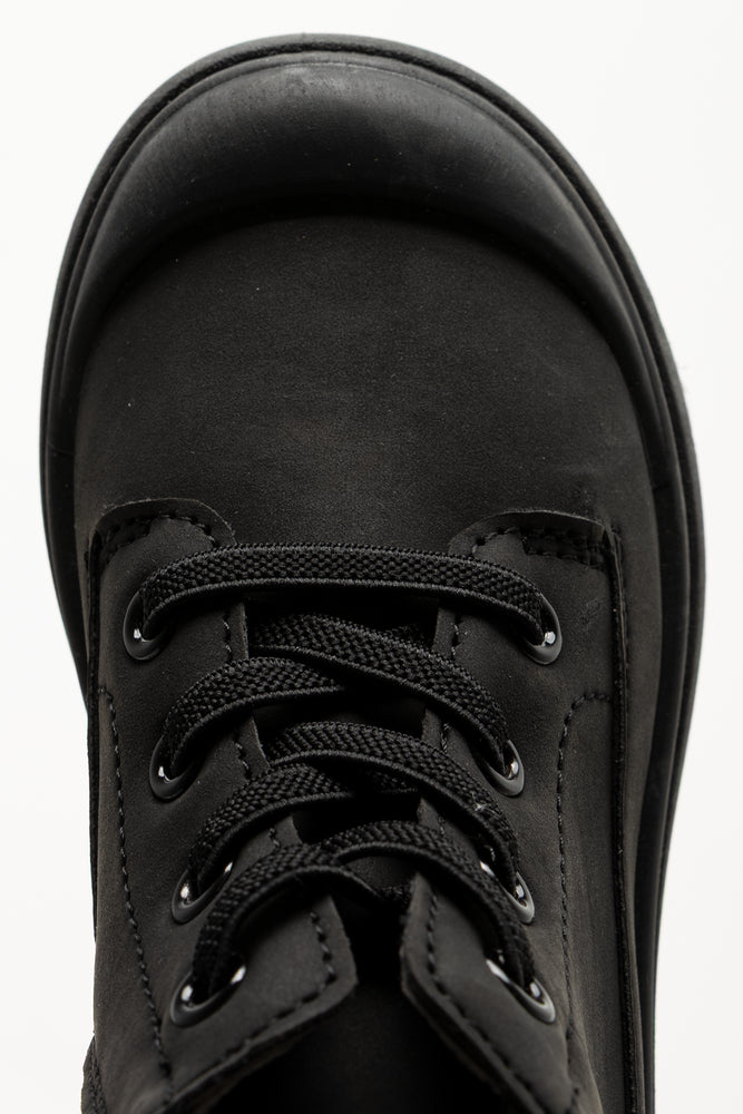Combat Lace Up Boot Black (4)