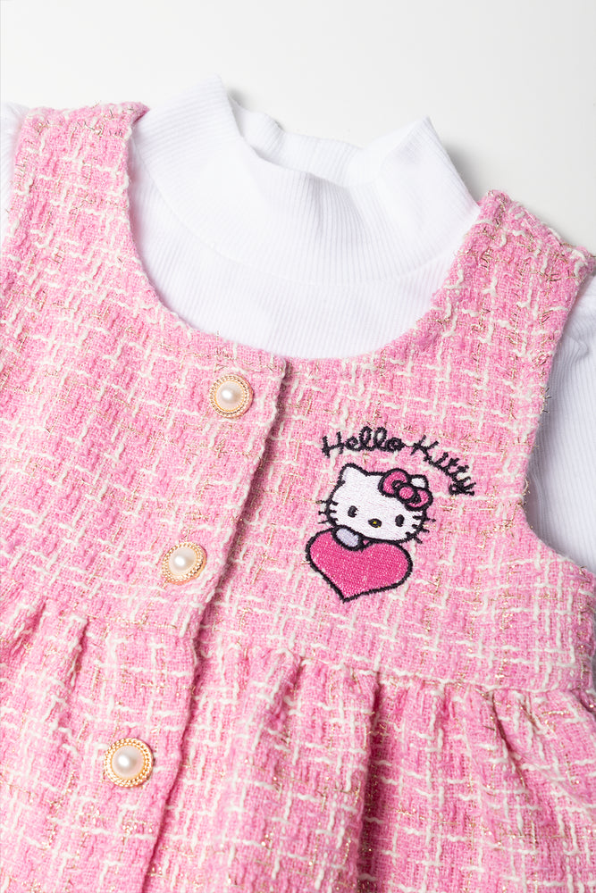 Hello Kitty Pinafore Set Pink (1)