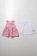 Hello Kitty Pinafore Set Pink (2)
