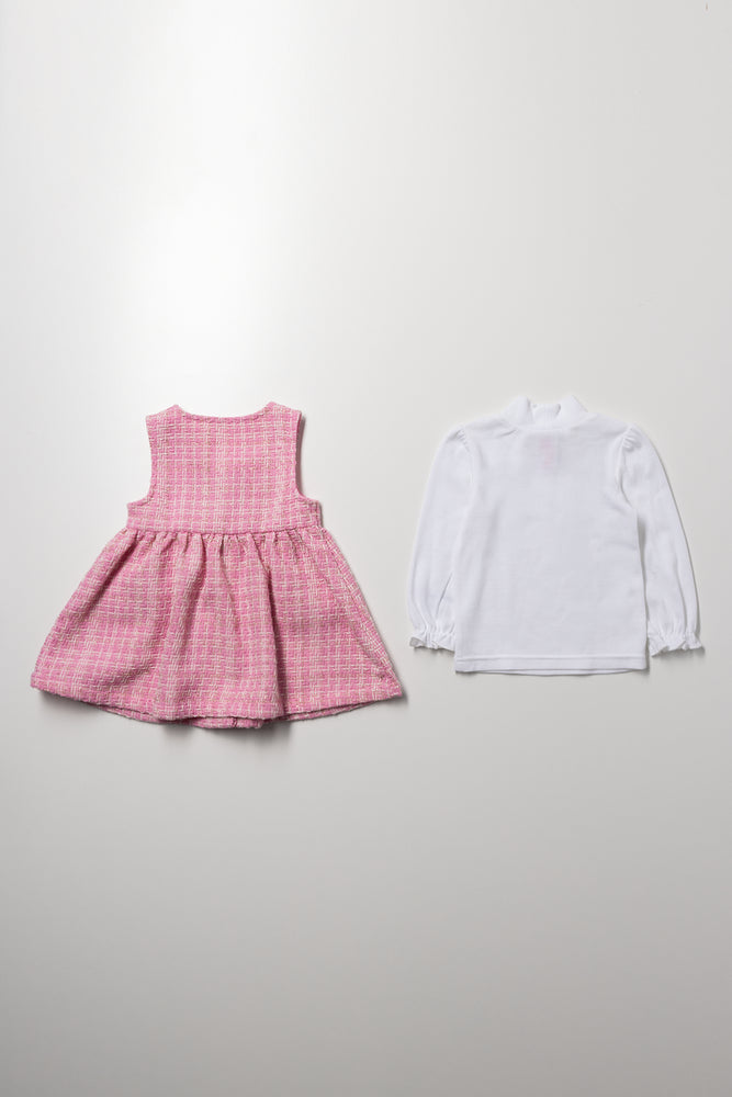 Hello Kitty Pinafore Set Pink (3)