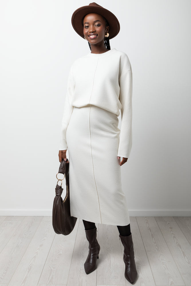 Column Skirt White