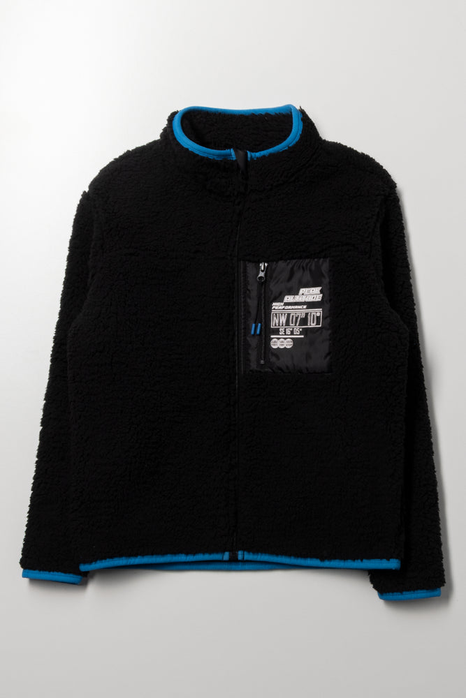 Fur Long Sleeve Jacket Black | Jackets & Knitwear | Ackermans