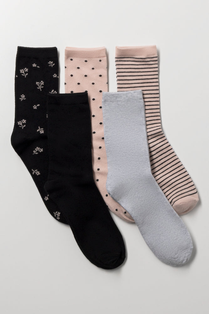 5 Pack Socks Multicolour