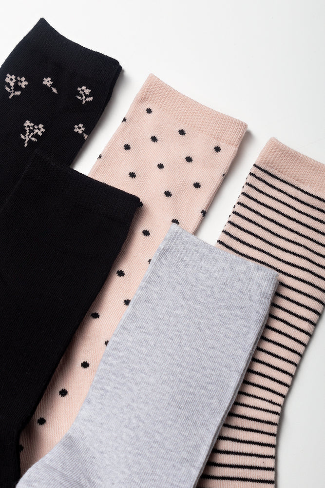 5 Pack Socks Multicolour (1)