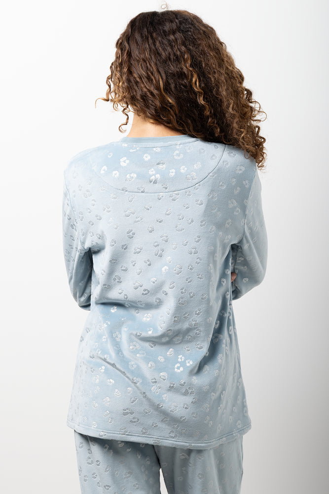 Animal Foil Pyjamas Light Blue (2)
