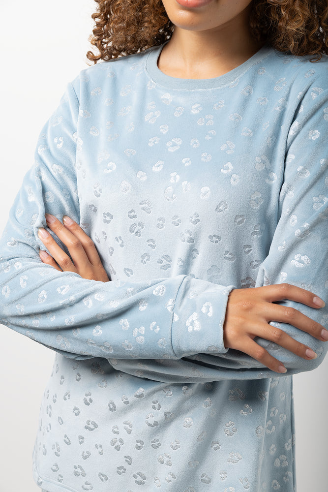 Animal Foil Pyjamas Light Blue (3)