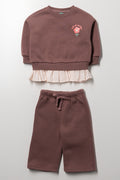 Peepout Wide Leg Tracksuit Natural