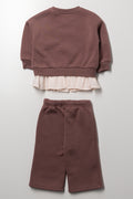 Peepout Wide Leg Tracksuit Natural (2)
