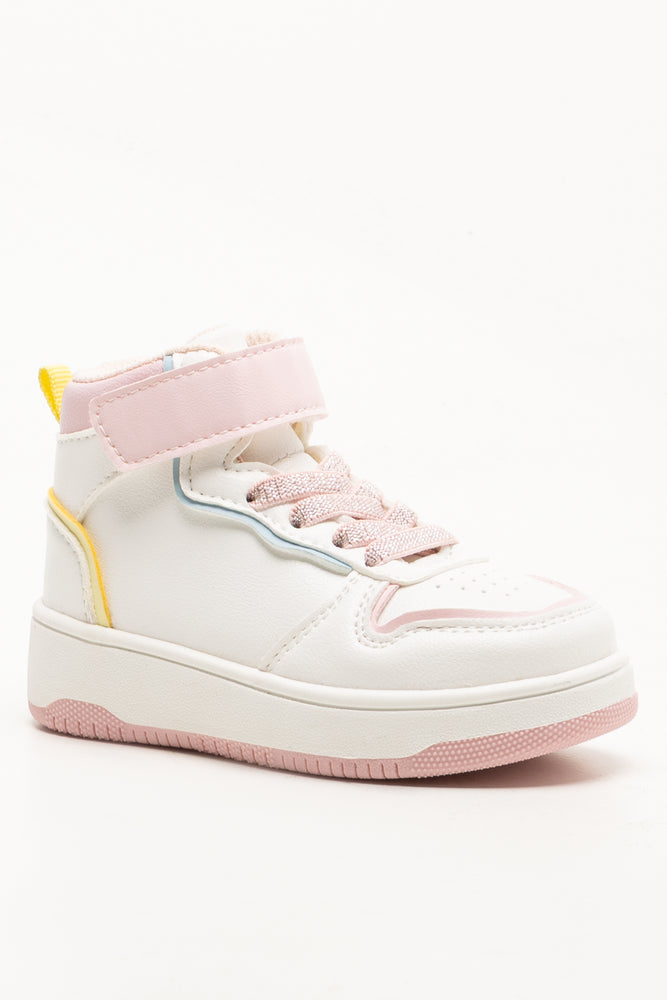 Court High Top Sneakers White (1)