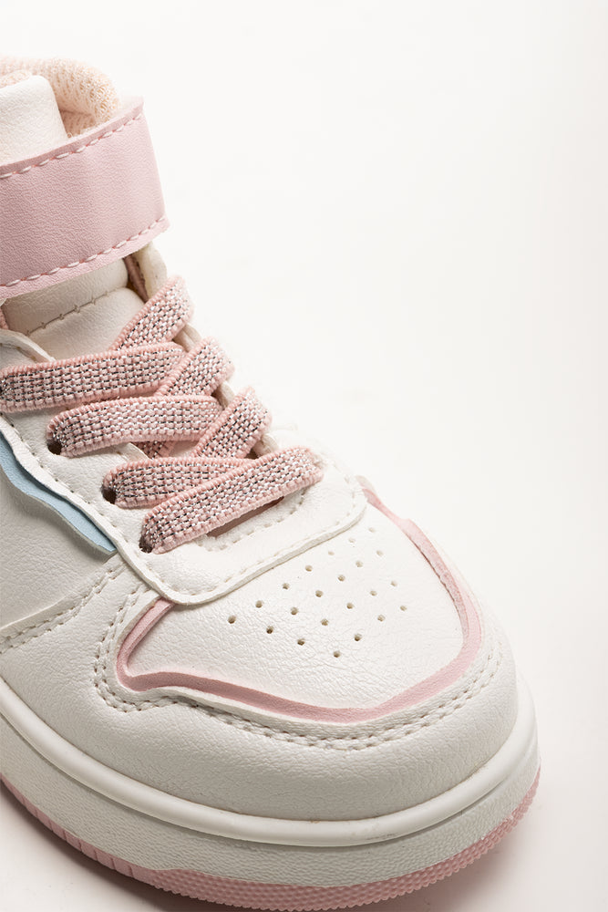 Court High Top Sneakers White (2)