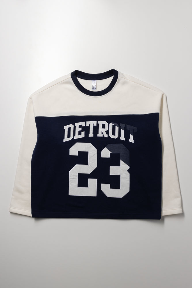 Detroit Crew Neck Tracktop Navy