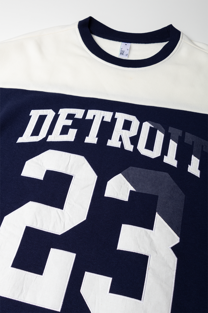 Detroit Crew Neck Tracktop Navy