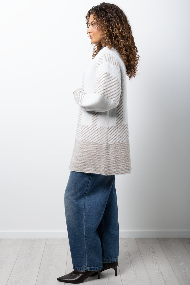 Mid Length Cardigan White (1)
